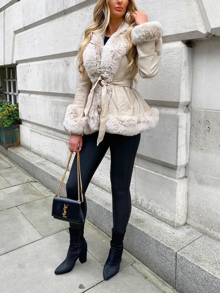 Freya Belted Fur Coat