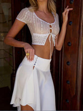 Load image into Gallery viewer, Enchanting Lace Seduction Skirt Set