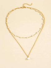 Laden Sie das Bild in den Galerie-Viewer, Eve multi strand necklace white mix gold