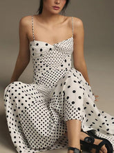Görseli Galeri görüntüleyiciye yükleyin, Marguerite White Polka Halter Maxi Dress