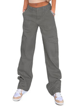Load image into Gallery viewer, High-Waist Slim Cargo Pants
