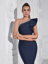 Load image into Gallery viewer, Sexy One-Shoulder Bodycon Evening Dress