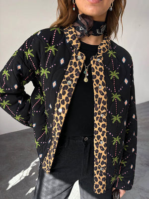 Unique Reversible Multi-Color Patchwork Oversized Kimono Jacket