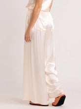 Load image into Gallery viewer, Satin Tie Loose Casual Wide-Leg Pants