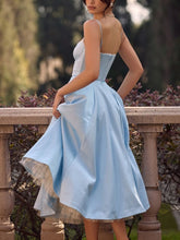 Laden Sie das Bild in den Galerie-Viewer, CINDERELLA BLUE TULLE MIDI DRESS