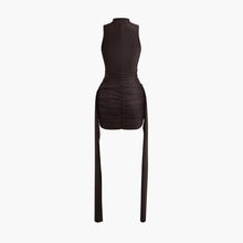 Load image into Gallery viewer, aikergoodBelle Soir¨¦e Mock Turtle Neck Mini Dress