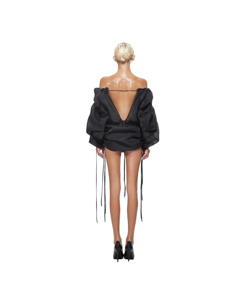 Ash Off Shoulder Mini Dress