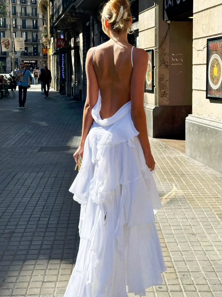 Ethereal Cascade Gown - White Angel