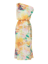 Load image into Gallery viewer, Off-Shoulder Floral Slit Dress
