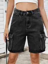 Load image into Gallery viewer, Trendy Summer Washed Cargo Shorts