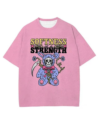 SOFTNESS Print Short Sleeve T-Shirt