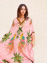 Carregar imagem no visualizador da galeria, Unique Drop Shoulder Sleeve Coconut Tree Printed Dress