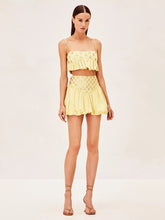 Görseli Galeri görüntüleyiciye yükleyin, Luminous Allure Mirror Skirt Set