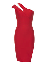 Load image into Gallery viewer, Asymmetrical One-Shoulder Bandage Dress