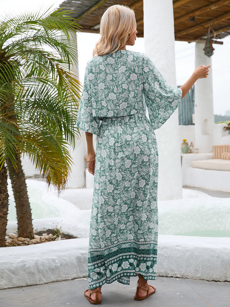 Beach Vacation Boho Dress Suit