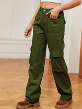 Load image into Gallery viewer, Retro Utility Denim Cargo Pants