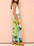 Ensemble deux pièces imprimé style estival Sunny Beach - Pantalon