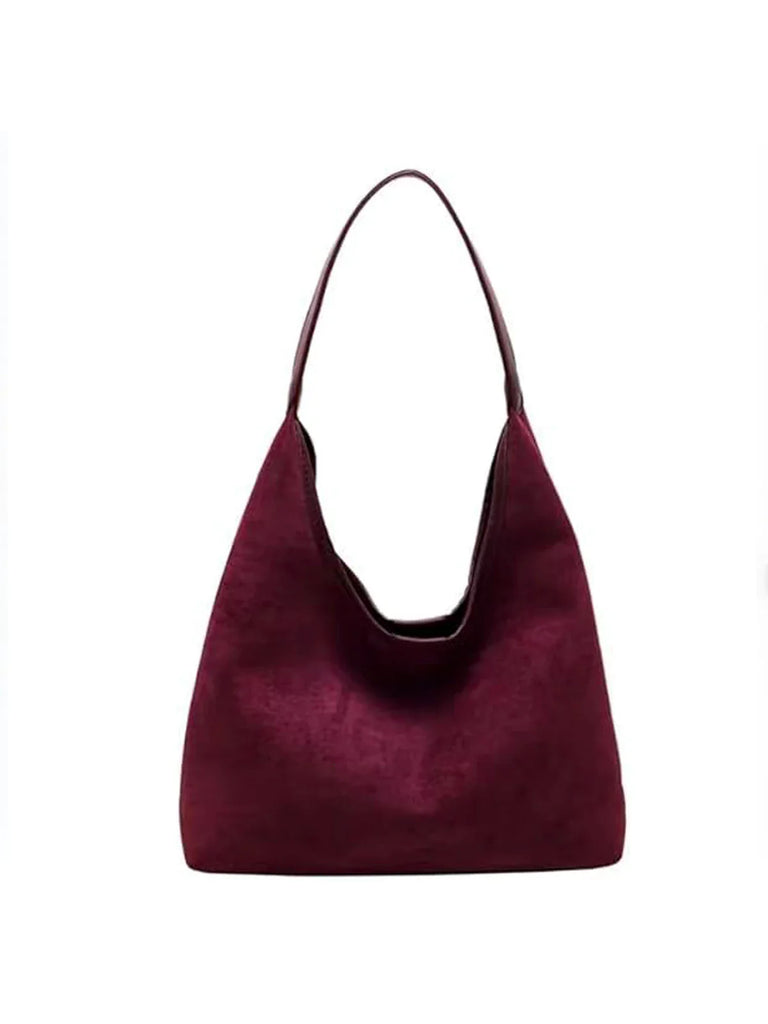 Matte Luxe Suede Tote