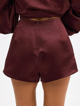 Load image into Gallery viewer, Penelope Blouse Bow Hot Short Set