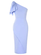 Load image into Gallery viewer, Vintage Asymmetrical One-Shoulder Dress