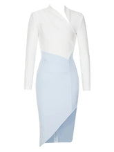 Load image into Gallery viewer, One-Shoulder Side Slit Bandage Dress