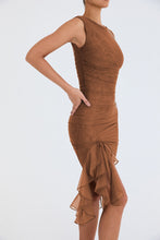 Laden Sie das Bild in den Galerie-Viewer, Casual Sleeveless Ruffle Midi Dress