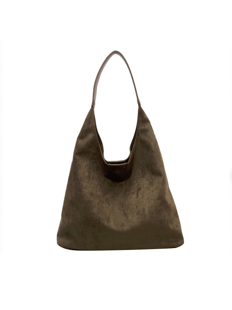 Matte Luxe Suede Tote