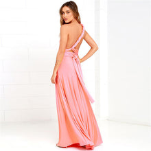 Laden Sie das Bild in den Galerie-Viewer, New multi-wear Fado rope cross backless sexy bandage dress long skirt dress