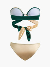 Load image into Gallery viewer, Contrast Knot Bikini Set