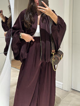 Load image into Gallery viewer, Brown Jacket + Drawstring Pants Casual Two-piece Suit