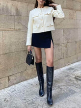 Görseli Galeri görüntüleyiciye yükleyin, Chanel Style Fashion Button Short Suit Jacket