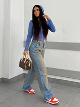 Load image into Gallery viewer, Vintage Washed High-Waist Distressed Jeans