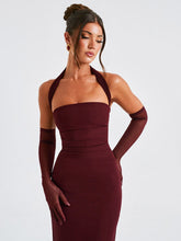 Load image into Gallery viewer, Strapless Lace Trim Dress Set