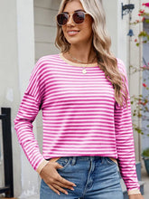 Indlæs billede til gallerivisning Women¡¯s Color Block Striped Sweater