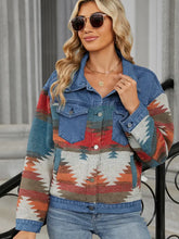 Načíst obrázek do prohlížeče Galerie, Trendy Washed Color-Block Denim Jacket