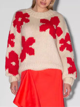 Load image into Gallery viewer, All-Match Crew Neck Floral Sweater