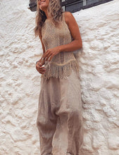 Görseli Galeri görüntüleyiciye yükleyin, Thar Desert Sleeveless Tassel Knit Top