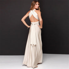 Carica l&#39;immagine nel visualizzatore di Gallery, New multi-wear Fado rope cross backless sexy bandage dress long skirt dress