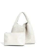 Load image into Gallery viewer, Recycled Vegan Intrecciato Shoulder Bag