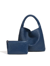 Load image into Gallery viewer, Recycled Vegan Intrecciato Shoulder Bag