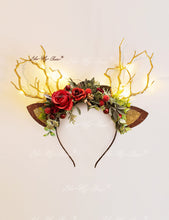 Load image into Gallery viewer, Reindeer Antler Christmas Reindeer Headband