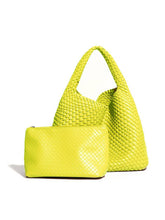 Load image into Gallery viewer, Recycled Vegan Intrecciato Shoulder Bag