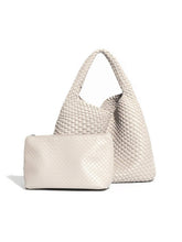 Load image into Gallery viewer, Recycled Vegan Intrecciato Shoulder Bag