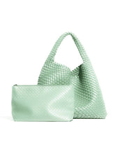 Load image into Gallery viewer, Recycled Vegan Intrecciato Shoulder Bag