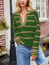 Load image into Gallery viewer, Fashionable Striped Patchwork Sweater