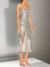 Laden Sie das Bild in den Galerie-Viewer, Sequin Midi Dress