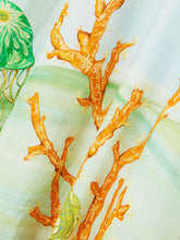 Load image into Gallery viewer, Gathered Printed Linen-Gauze Midi Dress