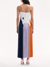 Carregar imagem no visualizador da galeria, Abstract Brushstroke Fringe Cocktail Dress