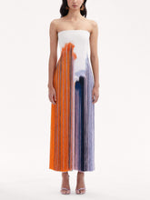 Carregar imagem no visualizador da galeria, Abstract Brushstroke Fringe Cocktail Dress