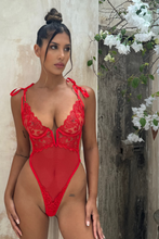 Load image into Gallery viewer, Arabella Red Bodysuit